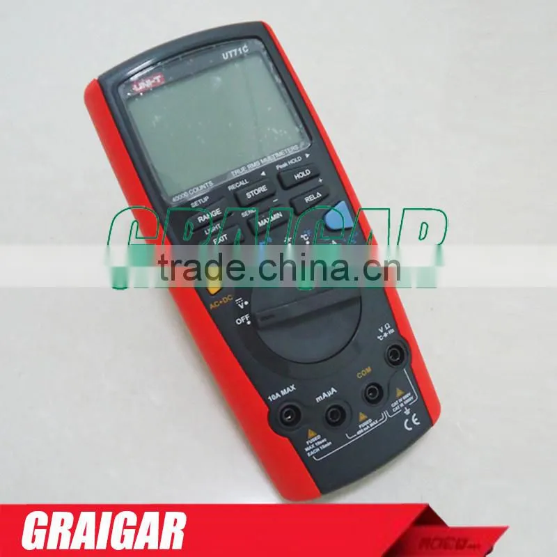 UNI-T Automotive Digital Palm-Size Multimeter UT71C Intellgent Multi-Purpose Meter LCD Voltmeter Ammeter Ohmmeter Auto Range