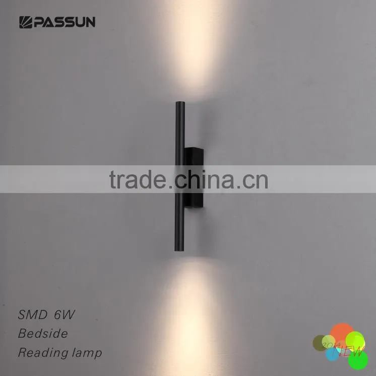 clearly style black colour led wall lamp
