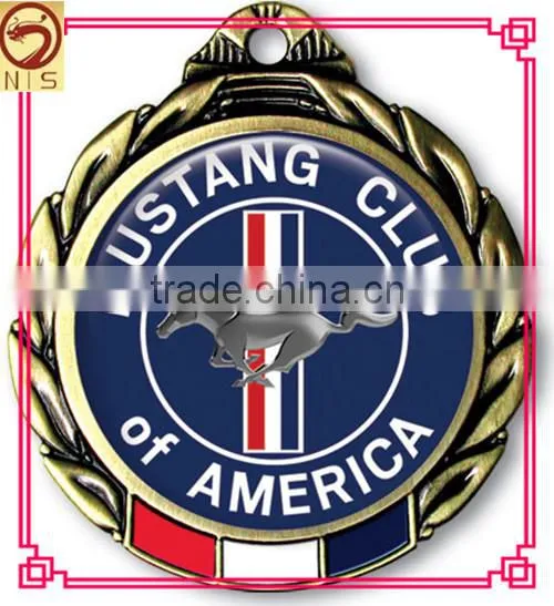 high quality soft enamel custom college medal