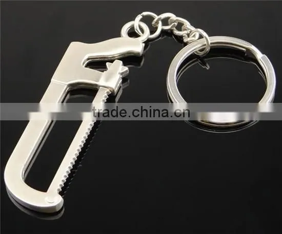 Cheap silver metal zinc alloy nickle free wrench keychain