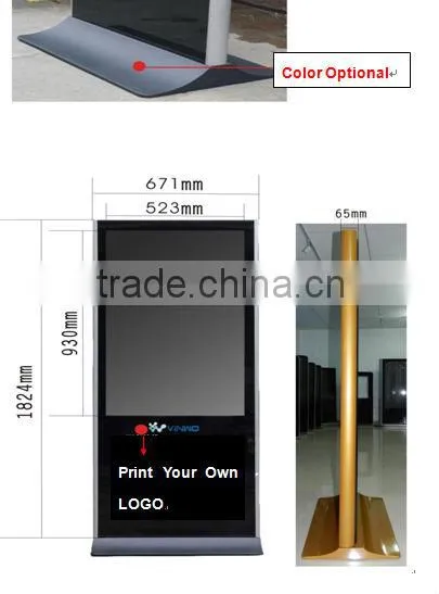 Black Free Standing Digital Signage Kiosk Digital Signage