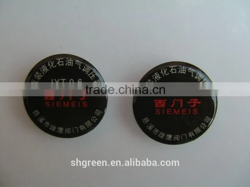 Advertised crystal epoxy sticker
