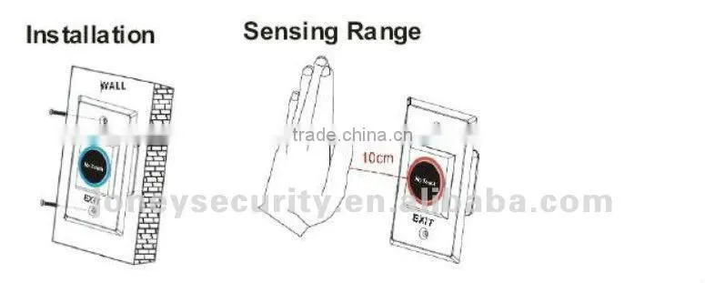 IR Touch free Door release Exit button