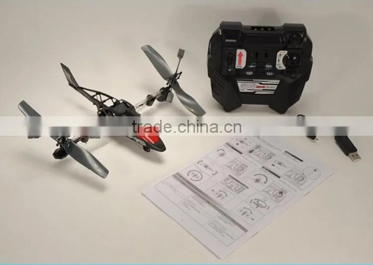 Osprey 3D Stunt Remote Control Helcopter 4Channel RC Helicopter RTF 2.4GHZ Transmitter With Gyro