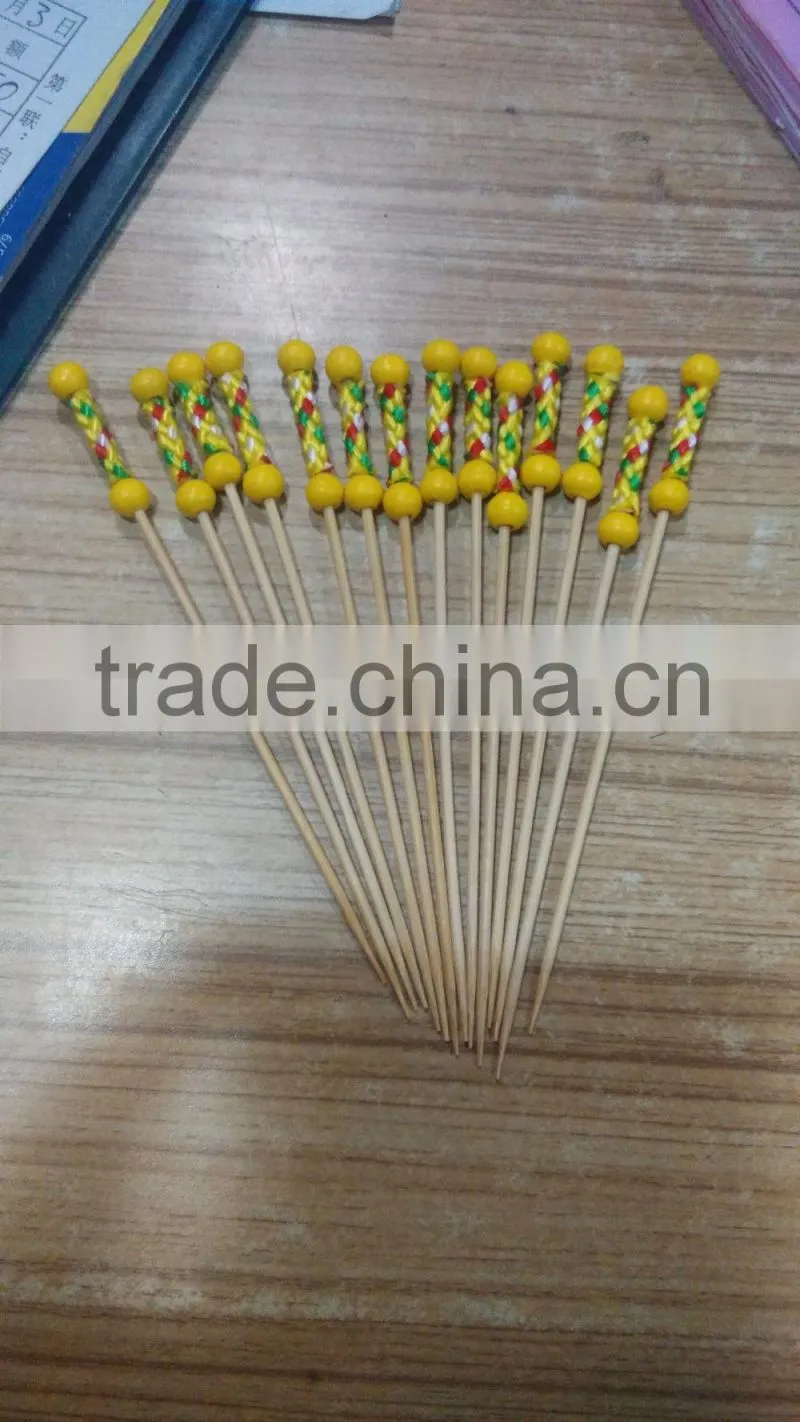 craft bamboo fruit stick tooth pick Disposable Eco-Friendly fruit stick