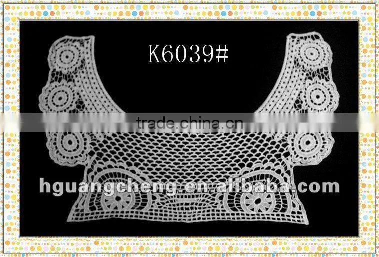 cotton embroidered crochet lace collar