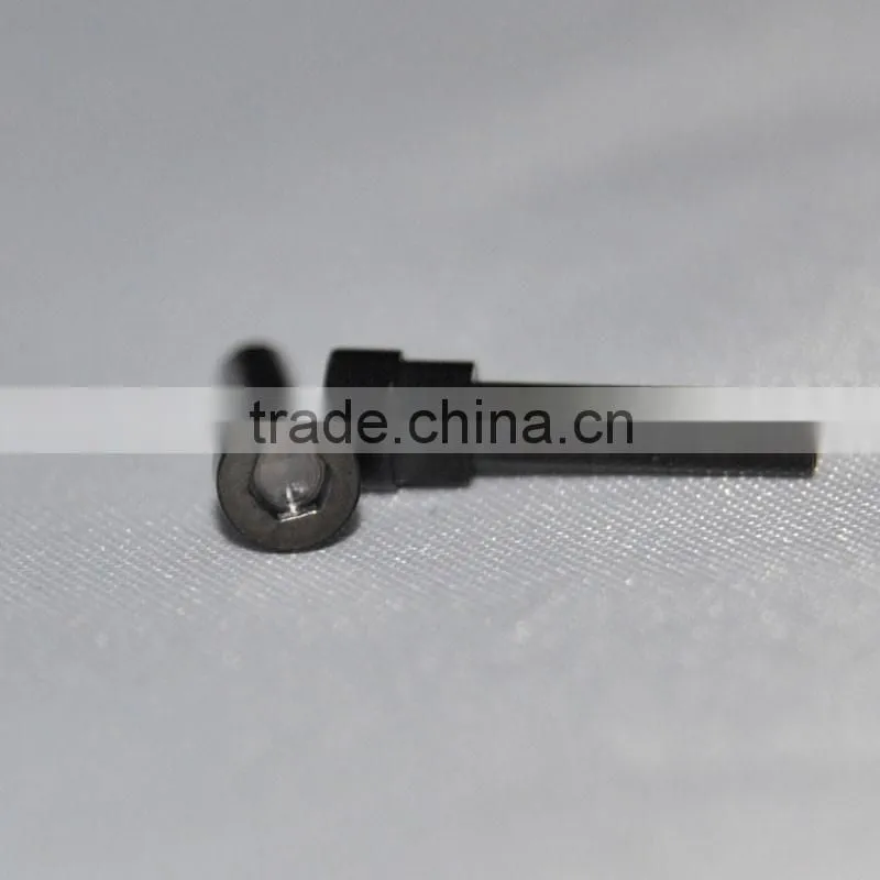 Stainless steel 316 black PVD plated long lock nut for earphone