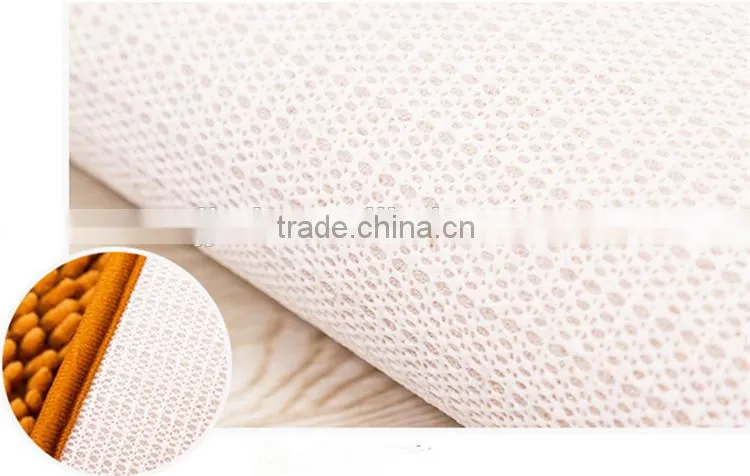 long pile tufted polyester chenille bath rug