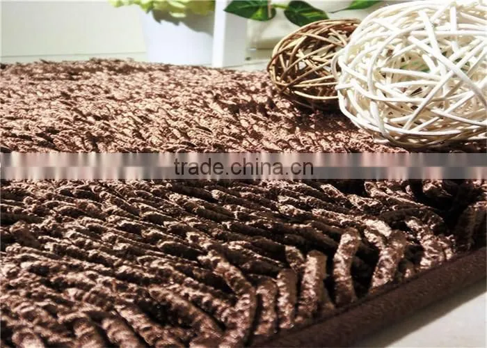 chenille noodle shiny foot mat