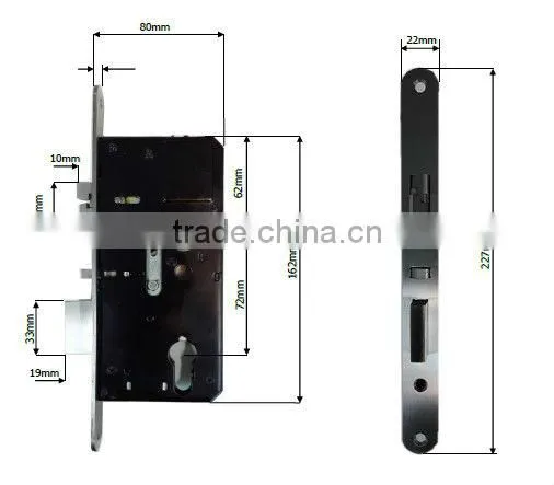 Card door locks ,five- stars hotel card door lock,hotel m1 card reader door lock