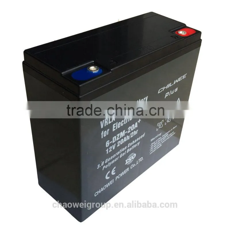 Chilwee Stable performance silicone gel Deep cycle 12V 20Ah @ 2hr rate Plus with competitive price