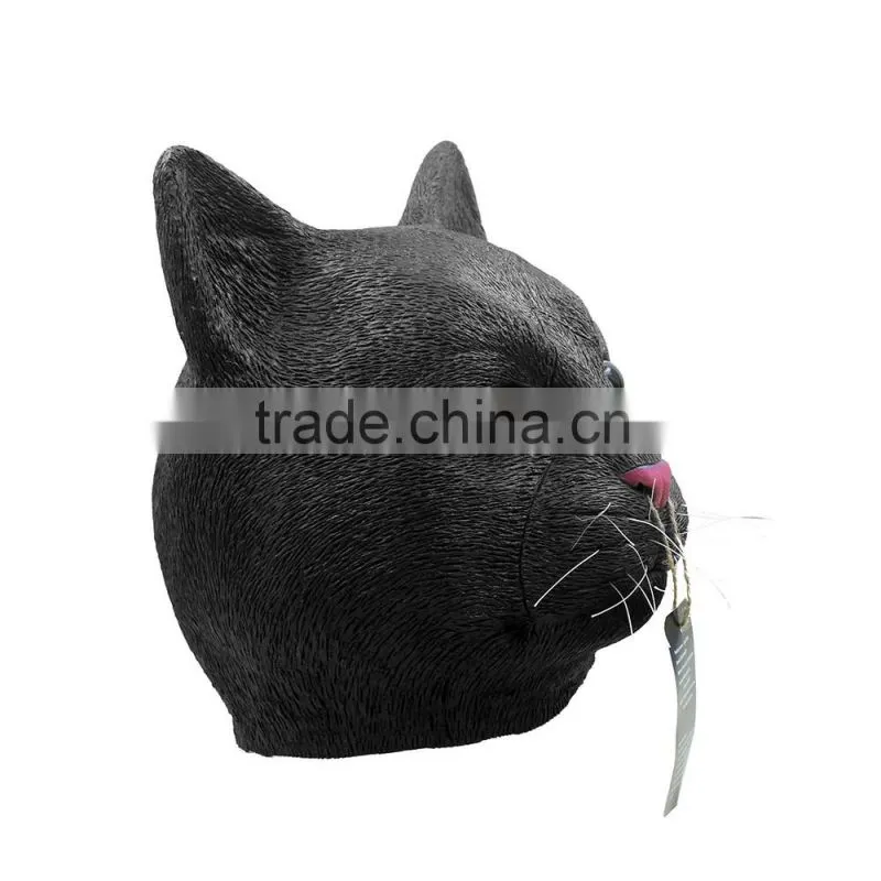 Donkey Kong Halloween Adults Costume Animal Black Sexy Cat Full Face Female Latex Mask