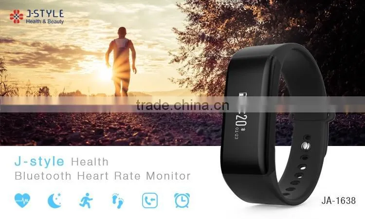 New Fashionable Bluetooth energy bracelet digital silicone wristband with heart rate monitor