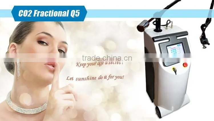 2016 New vertical laser machine with fractional laser co2 facial treatment