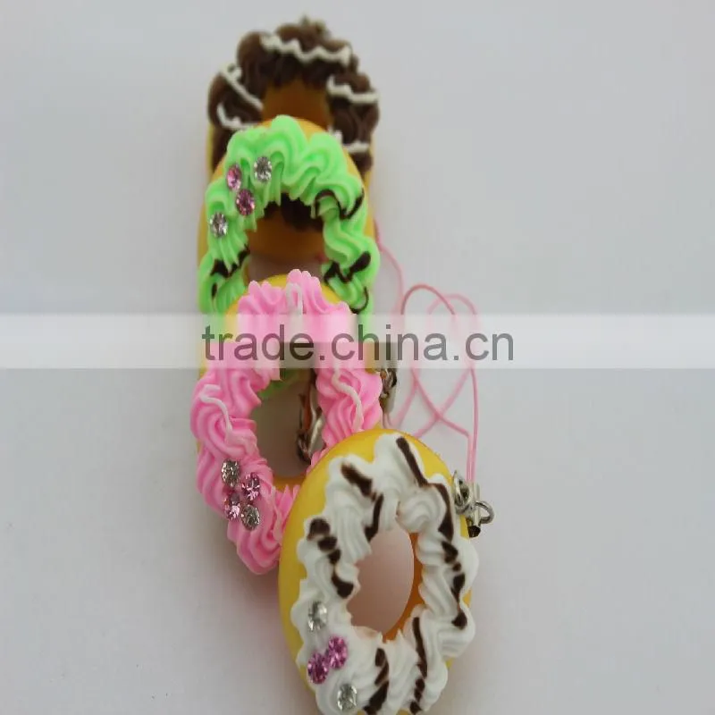 Hot Simulation Food Artificial fake Donut pvc Fridge Magnets SQ-DT