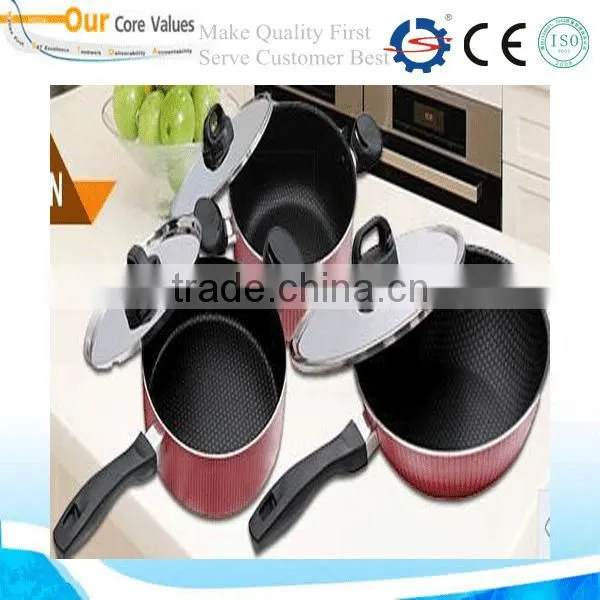 cook pot with glass lid induction bottom nonstick cookware