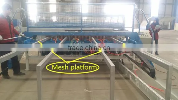 Hebei supplier 2.5m width guard fence facility flat fence panels producing equipment 2.5mm~5mm metal wire mesh welding machine