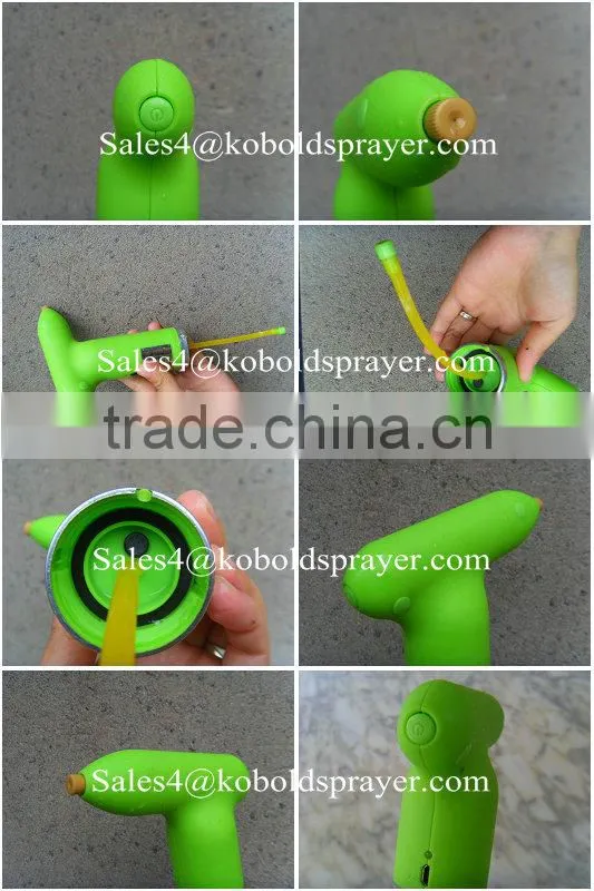 Automatic misting battery powered hand sprayer