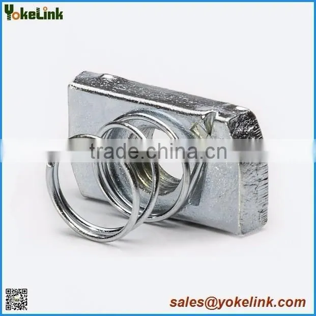 Short spring carbon steel channel nut