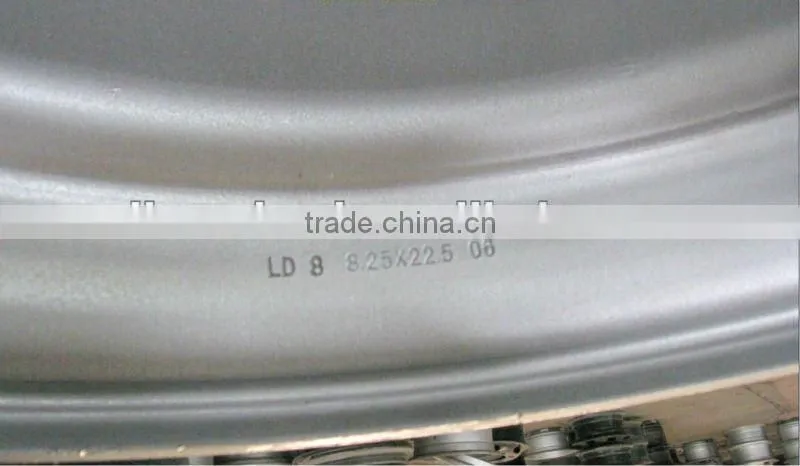 22.5X8.25 tubeless steel truck rims