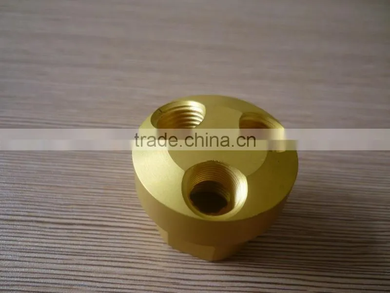 Brass female four-way pex pipe fitting ,brass square connector