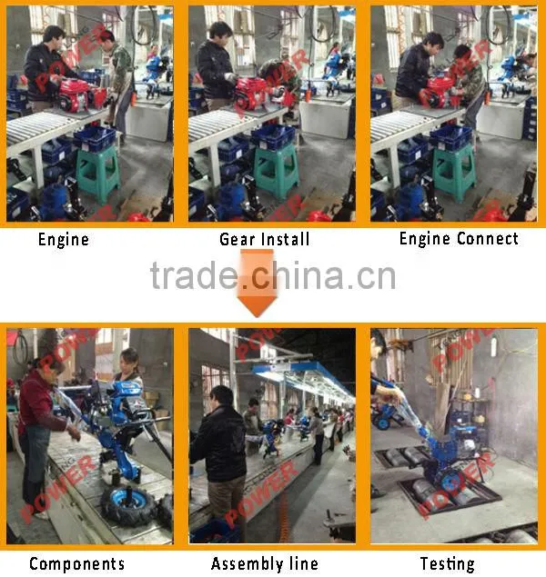 High quaity agriculture diesel cultivator with rotavator parts and rototiller parts for sale