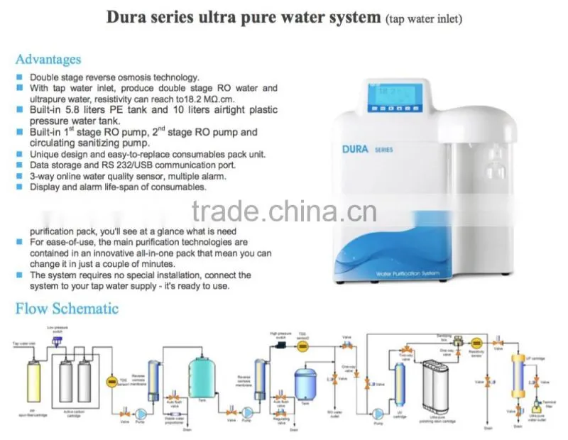DRAWELL BRAND laboratory water purifier
