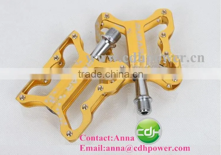 golden color bike pedals/Aluminium pedals