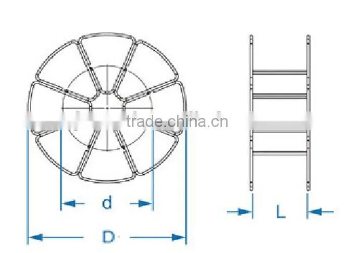 china manufacturer metal spools Co2 welding wire spool for welding wire er70s-6