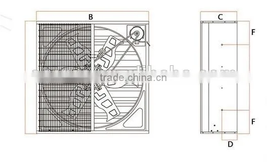 Exhaust fan for greenhouse