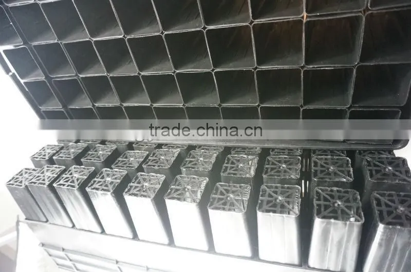 plastic seed tray with 32 hinged cells