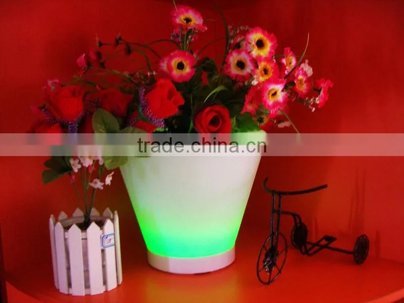 LED flowering plant pots planters pots garden flower pot