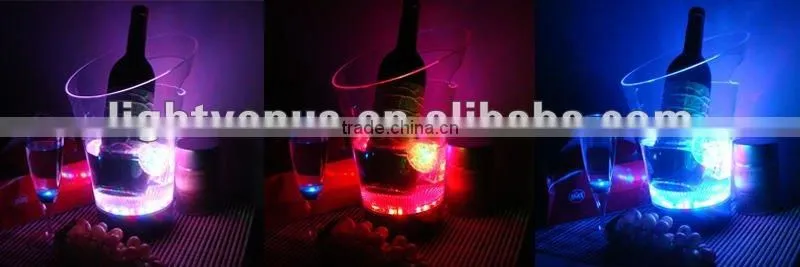 bar decoration acrylic lighted beer ice bucket