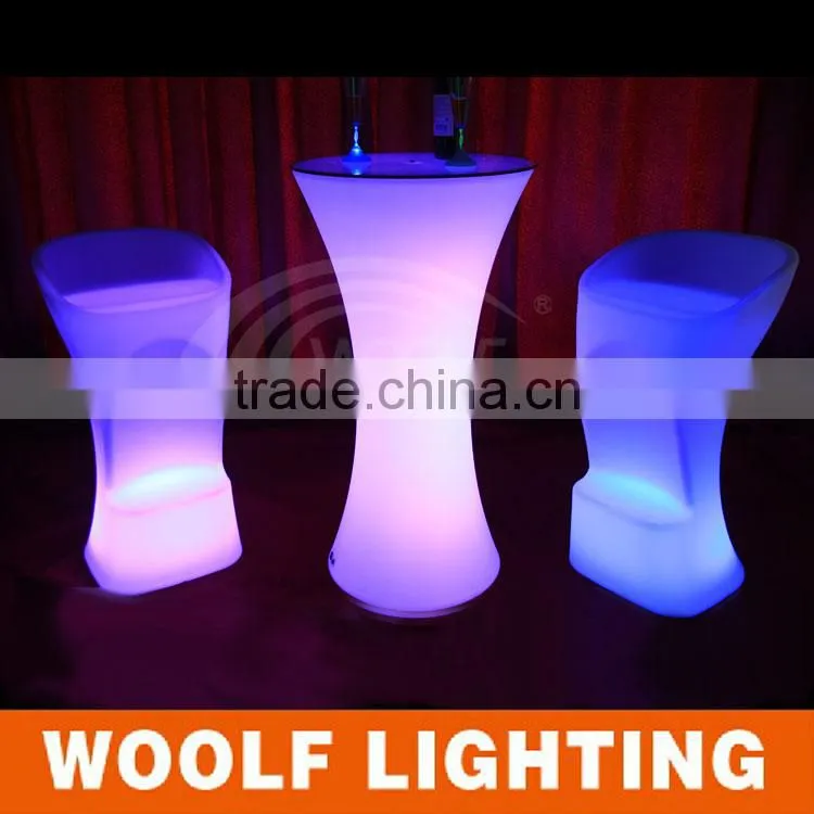 Movable Plastic Outdoor Party Events Used Furniture LED Light