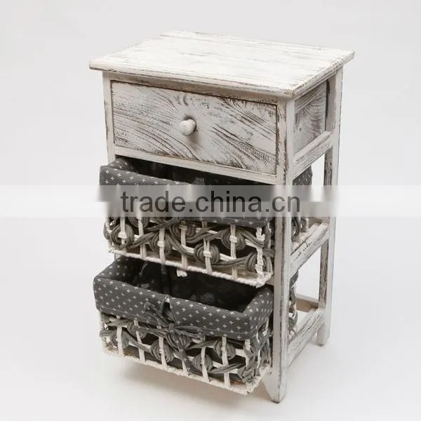 HOT Europe wholesale solid wood furniture with wicker baskets