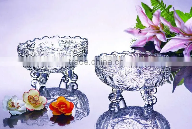 factory supply wholesale large glass candy bowl
