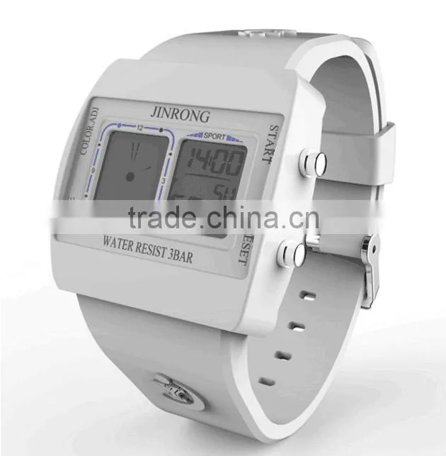 Dual Display Wrist Watch For Men, Fashion High Quality Men's Watch, Men Watch With LED Backlight/ Alarm Clock