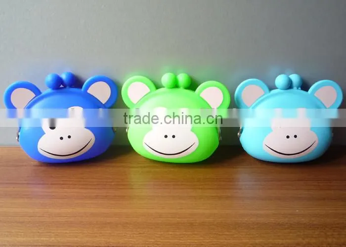 cheap solid color silicone coin holder