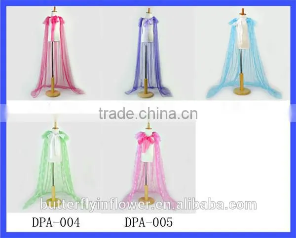 New Arrival Candy Color Snowflake Custom Cutting Baby Girl Evening Dress Cape