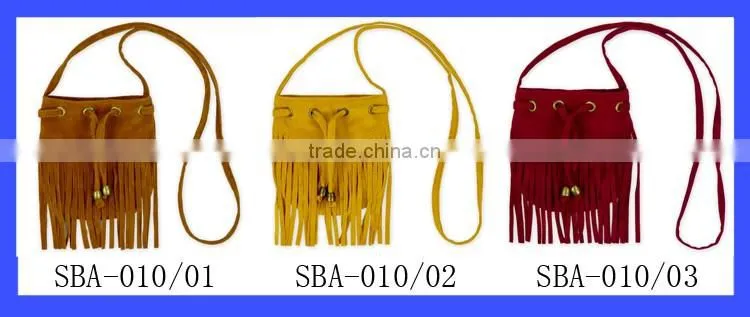Aisa Girls Fuax Leather Tassel Shoulder Bag Fringe Messenger Crossbody Coin Purse