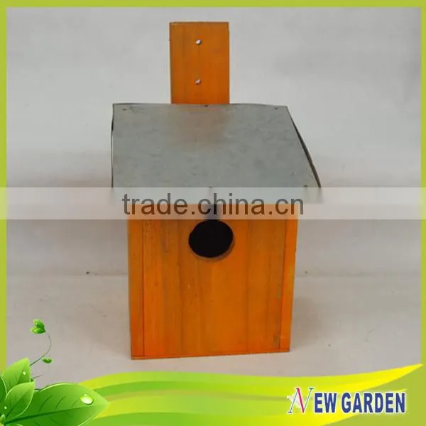 Good Services Cheap Square Orange Wooden Plant Pot Cover