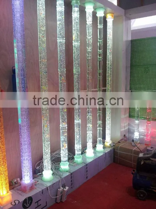 Lighted Glass Pillars For Home Decorative