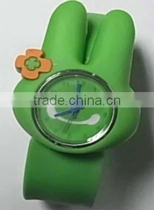 novelty colorful silicone slap watch