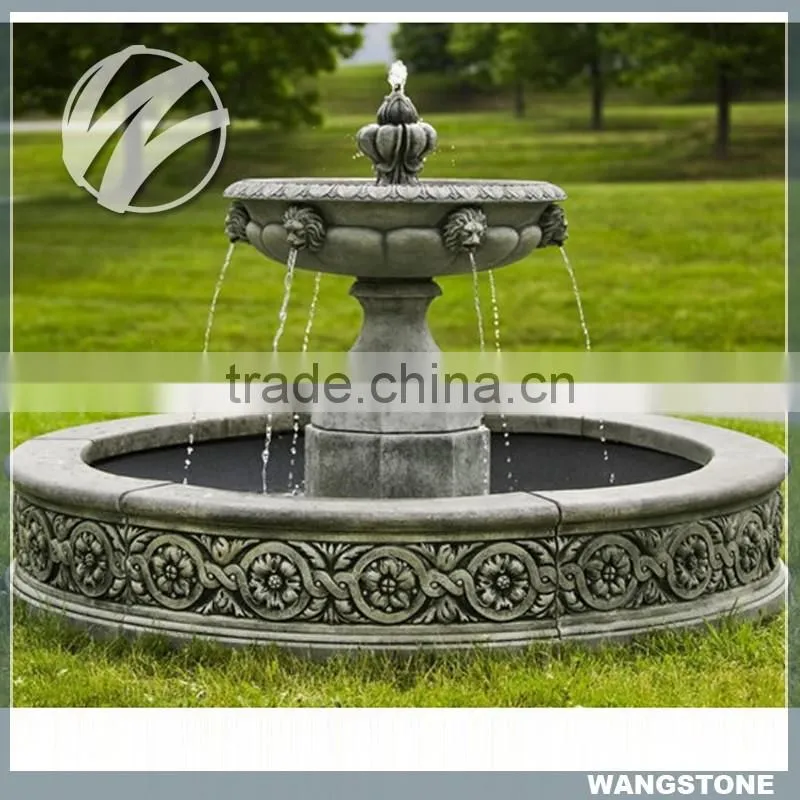 Three Tiers Stone Molds Of Water Fountain