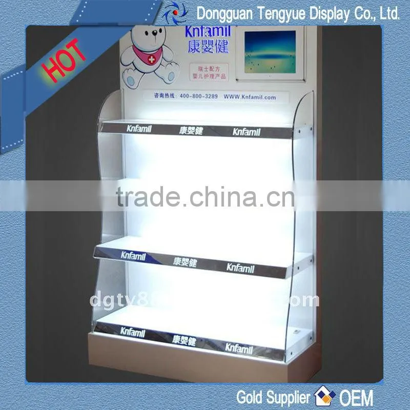 accepted custom acrylic vacuum forming blister commodity display rack