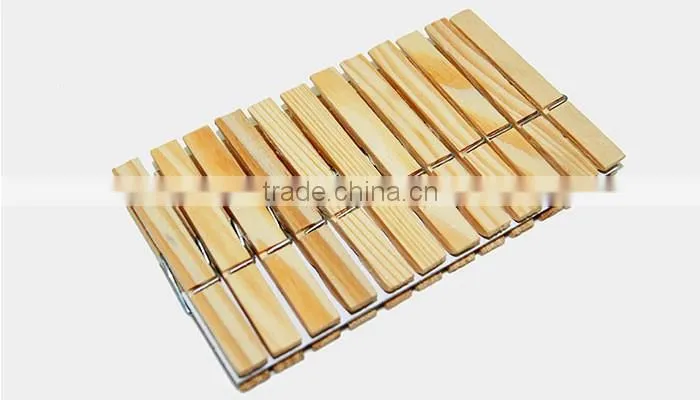 high quality natural pine spring strong peg clothes drying wooden clothes pin