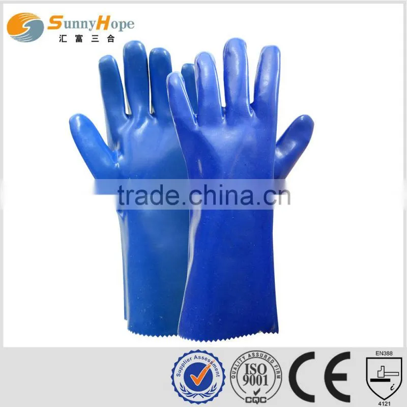 Sunnyhope two color PVC glove sandy finish on palm