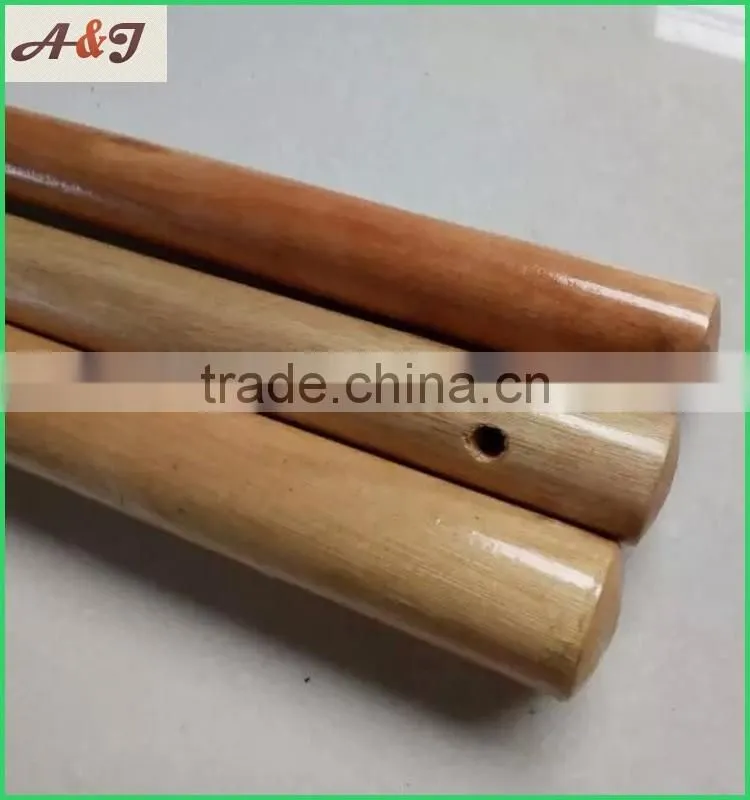 painted eucalyptus wooden handle with hole