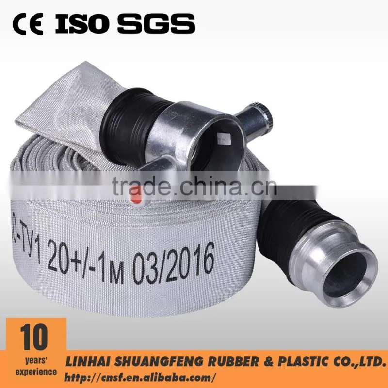 3 inch Canvas fire hose with BSI coupling
