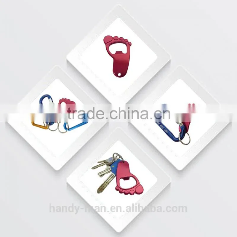 D Shaped Aluminum Carabiner Mini Keychain